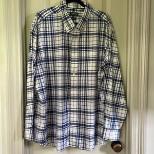 Orvis Men’s Button Down Long Sleeve Shirt, XXL, Classic Fit, Wrinkle Free.